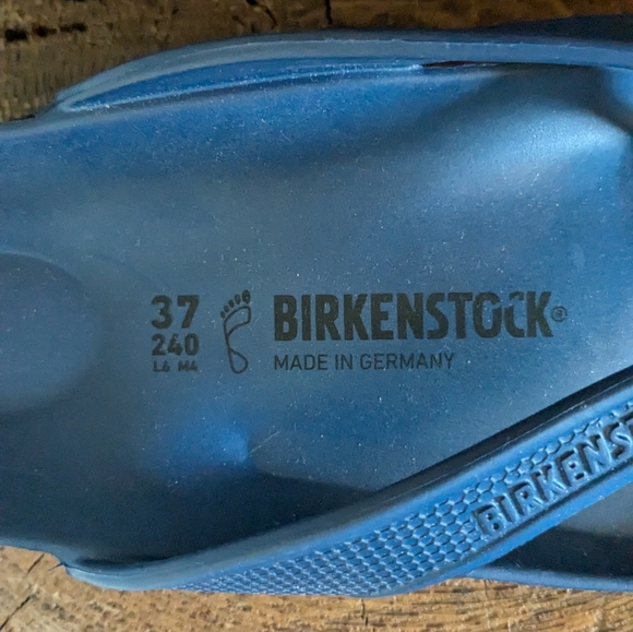 Birkenstock Honolulu Essentials Eva Sandals Blue Size 6 Waterproof - Picture 3 of 6